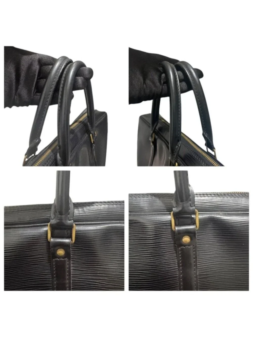 Louis Vuitton Epi Porte Documents Voyage Black Leather Business